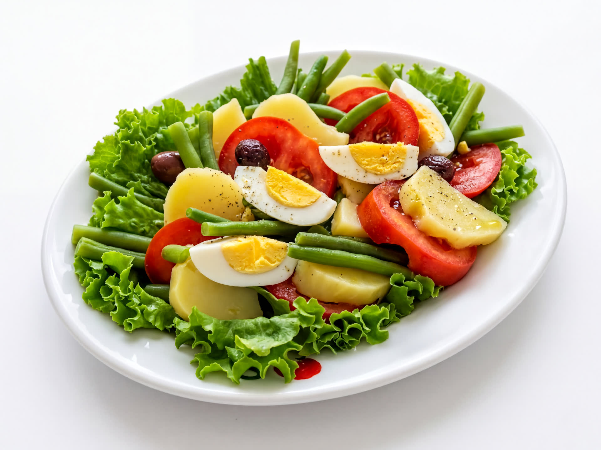 Salade De Crudités Aux Œufs Durs